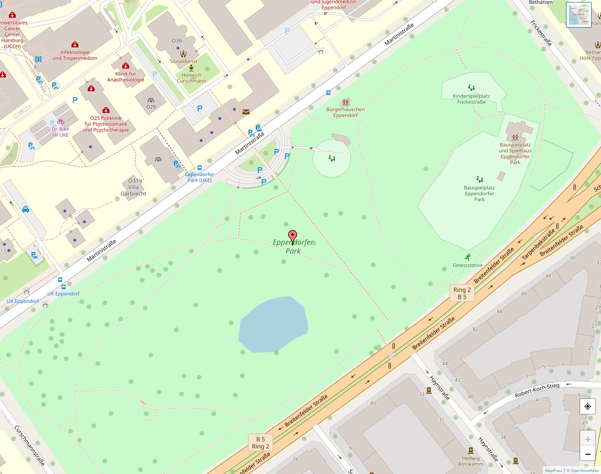 Eppendorfer Park Karte